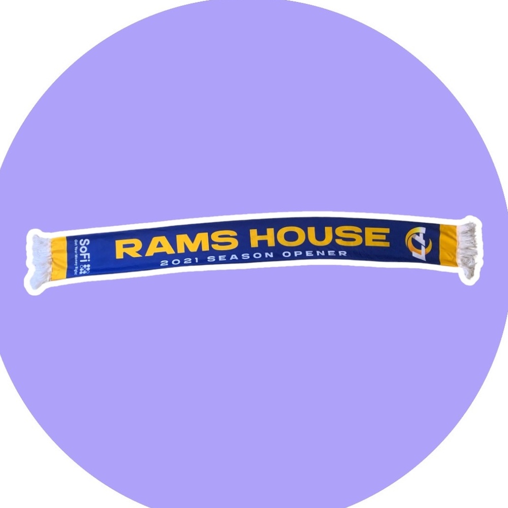 RAMS 2021 opening day sofi stadium 2021 scarf